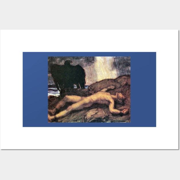 Prometheus - Franz Von Stuck Wall Art by forgottenbeauty